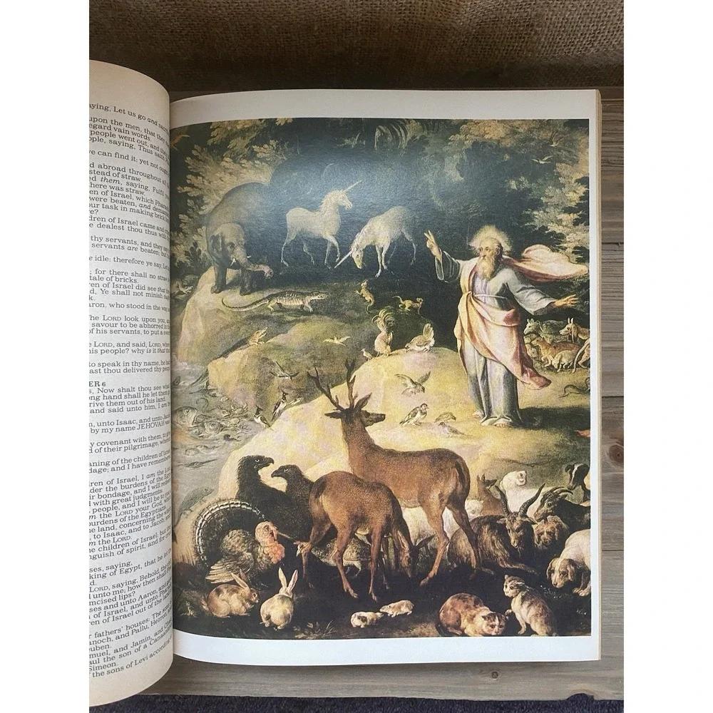 VTG Holy Bible Red Letter Edition, King James Version, Illustrated, 1987